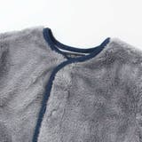 ボア裏ボーダーノーカラーコート(90~100cm) | BeBe | 詳細画像12 