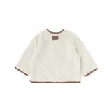 ボア裏ボーダーノーカラーコート(90~100cm) | BeBe | 詳細画像7 