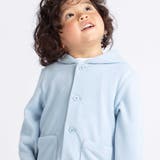 メランジワッフルポンポンフード付き長袖カーディガン(80~100cm) | BeBe | 詳細画像5 