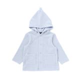 メランジワッフルポンポンフード付き長袖カーディガン(80~100cm) | BeBe | 詳細画像6 