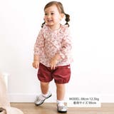 コットンローンフラワープリントフリル襟長袖ブラウス | BeBe | 詳細画像2