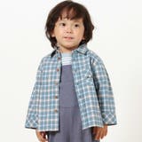 先染めネルチェック長袖シャツ(90~100cm) | BeBe | 詳細画像1