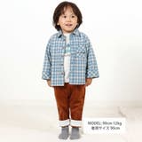 先染めネルチェック長袖シャツ(90~100cm) | BeBe | 詳細画像2