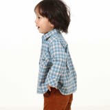先染めネルチェック長袖シャツ(90~100cm) | BeBe | 詳細画像4