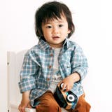 先染めネルチェック長袖シャツ(90~100cm) | BeBe | 詳細画像7