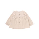 スクエアフリルお花刺しゅう長袖フレアブラウス(80~100cm) | BeBe | 詳細画像5 