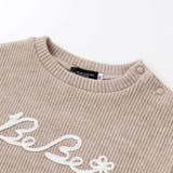 ラメリブコード刺しゅうロゴプルオーバー(80~100cm) | BeBe | 詳細画像8