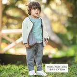 ロゴ刺しゅう裏起毛レイヤード風トレーナー(80~100cm) | BeBe | 詳細画像2 