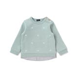 ロゴ刺しゅう裏起毛レイヤード風トレーナー(80~100cm) | BeBe | 詳細画像8 