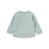 ロゴ刺しゅう裏起毛レイヤード風トレーナー(80~100cm) | BeBe | 詳細画像9 