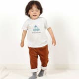 シャツコール裾ボーダーテーパードパンツ(80~100cm) | BeBe | 詳細画像3