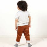 シャツコール裾ボーダーテーパードパンツ(80~100cm) | BeBe | 詳細画像4