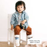 シャツコール裾ボーダーテーパードパンツ(80~100cm) | BeBe | 詳細画像5