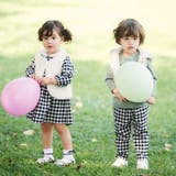 【お揃い】ネルギンガムチェックロングパンツ(80~100cm) | BeBe | 詳細画像3 