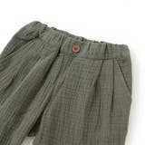 コットンガーゼ裾ボーダーロングパンツ(80~100cm) | BeBe | 詳細画像9 