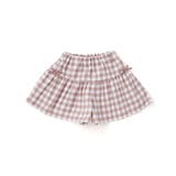 【お揃い】ネルギンガムチェックギャザーキュロットパンツ(80~100cm) | BeBe | 詳細画像1 