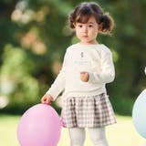 【お揃い】ネルギンガムチェックギャザーキュロットパンツ(80~100cm) | BeBe | 詳細画像3 