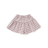 【お揃い】ネルギンガムチェックギャザーキュロットパンツ(80~100cm) | BeBe | 詳細画像8 