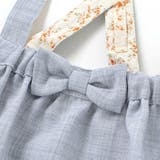 リネン調メランジサスペンダー付きギャザースカート(80~100cm) | BeBe | 詳細画像10 