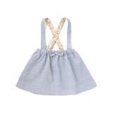 リネン調メランジサスペンダー付きギャザースカート(80~100cm) | BeBe | 詳細画像6 