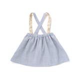 リネン調メランジサスペンダー付きギャザースカート(80~100cm) | BeBe | 詳細画像7 