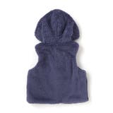 トグルボタンフード付きボアベスト(90~100cm) | BeBe | 詳細画像7 