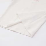 【お揃い】フラワープリントスカラップ襟半袖針抜きTシャツ(80~100cm) | BeBe | 詳細画像13