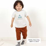 メランジ天竺車プリント半袖Tシャツ(80~100cm) | BeBe | 詳細画像2 