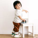 メランジ天竺車プリント半袖Tシャツ(80~100cm) | BeBe | 詳細画像6 