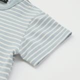 ボーダー天竺ステッチ刺しゅうロゴ半袖Tシャツ(80~100cm) | BeBe | 詳細画像11 