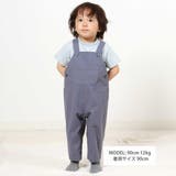 ボーダー天竺ステッチ刺しゅうロゴ半袖Tシャツ(80~100cm) | BeBe | 詳細画像2 