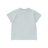 ボーダー天竺ステッチ刺しゅうロゴ半袖Tシャツ(80~100cm) | BeBe | 詳細画像7 