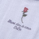 針抜きローズ刺しゅう長袖Tシャツ(80~100cm) | BeBe | 詳細画像12 