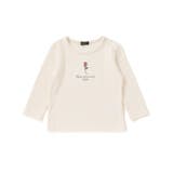 針抜きローズ刺しゅう長袖Tシャツ(80~100cm) | BeBe | 詳細画像5 