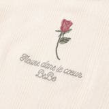 針抜きローズ刺しゅう長袖Tシャツ(80~100cm) | BeBe | 詳細画像7 