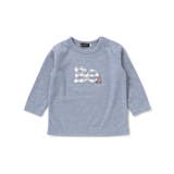 ブルー | Beパッチ刺しゅうスムース長袖Tシャツ(80~100cm) | BeBe