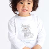 スラブ天竺DOGプリント長袖Tシャツ(80~100cm) | BeBe | 詳細画像3 