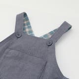 ネル起毛胸ポケットオーバーオール(80~100cm) | BeBe | 詳細画像11