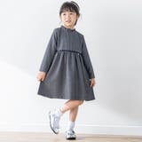 【お揃い】リボン付きチェック無地ワンピース(110~130cm) | BeBe Petits Pois Vert | 詳細画像3