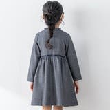 【お揃い】リボン付きチェック無地ワンピース(110~130cm) | BeBe Petits Pois Vert | 詳細画像5