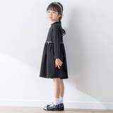 【お揃い】リボン付きチェック無地ワンピース(110~130cm) | BeBe Petits Pois Vert | 詳細画像7