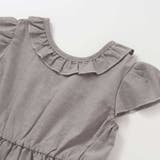 ダンガリーフリル襟カシュクールワンピース | BeBe Petits Pois Vert | 詳細画像15
