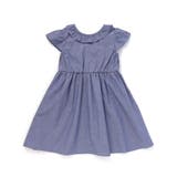 ダンガリーフリル襟カシュクールワンピース | BeBe Petits Pois Vert | 詳細画像21