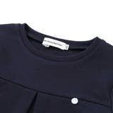 【店舗限定】重ね着風配色ポンチ長袖ワンピース(95~150cm) | BeBe Petits Pois Vert | 詳細画像10 