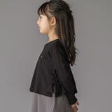【店舗限定】重ね着風配色ポンチ長袖ワンピース(95~150cm) | BeBe Petits Pois Vert | 詳細画像5 
