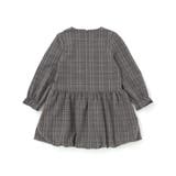【店舗限定】チェックバルーン長袖ワンピース(95~150cm) | BeBe Petits Pois Vert | 詳細画像6 