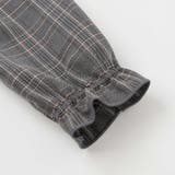 【店舗限定】チェックバルーン長袖ワンピース(95~150cm) | BeBe Petits Pois Vert | 詳細画像8 