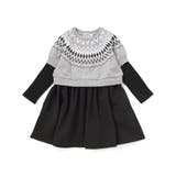 【店舗限定】ノルディック切替長袖ワンピース(95~150cm) | BeBe Petits Pois Vert | 詳細画像10 