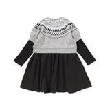 【店舗限定】ノルディック切替長袖ワンピース(95~150cm) | BeBe Petits Pois Vert | 詳細画像11 