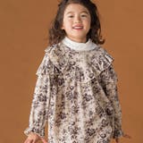 【店舗限定】花柄コールテンフリルワンピース(95~150cm) | BeBe Petits Pois Vert | 詳細画像4 